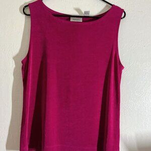 CHICO'S TRAVELERS SCOOP NECK TOP SZ 2